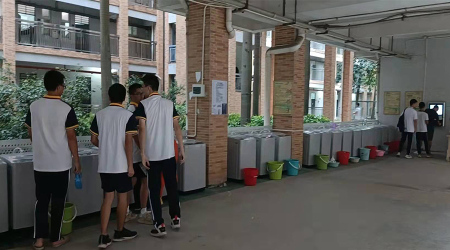 好評續(xù)單！江門一中學(xué)校持續(xù)追加共享洗衣機！