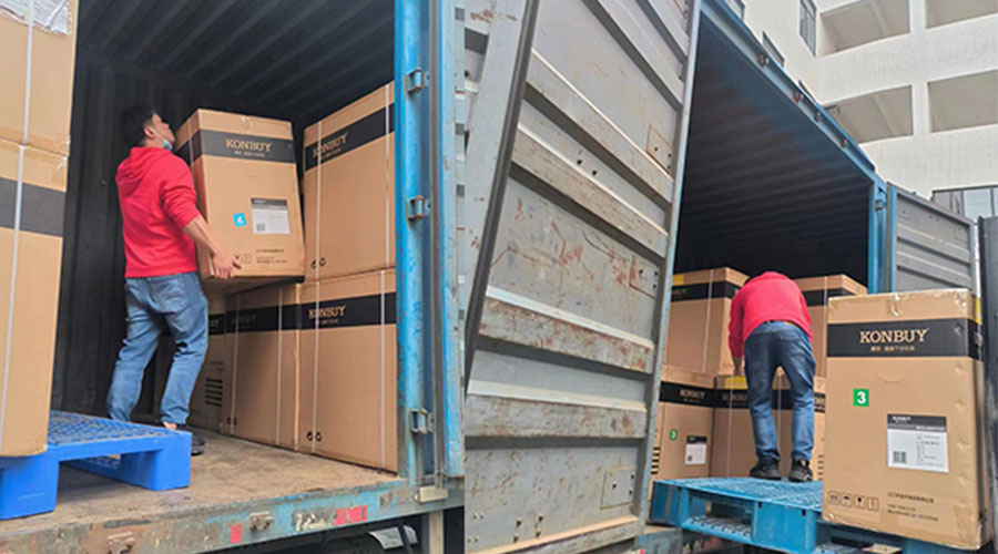 整裝待發(fā)！客戶50臺衣物烘干機(jī)裝柜完畢