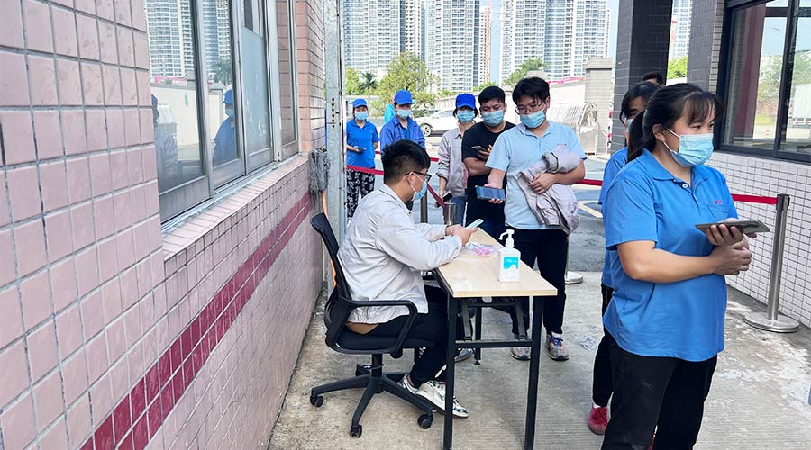 迅速防疫！金環(huán)電器積極配合醫(yī)護(hù)人員上門測(cè)核酸！