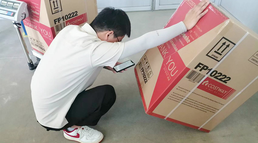 實(shí)況直擊！客戶北美COSTWAY開(kāi)展衣物烘干機(jī)驗(yàn)貨